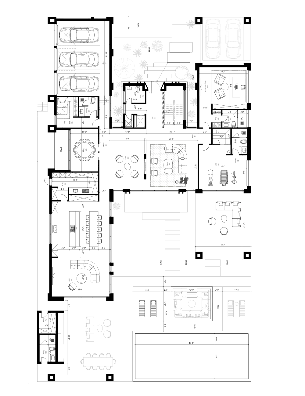 Mimari kroki plan 1